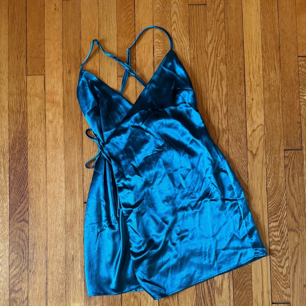 Lulus Turquoise Wrap Dress